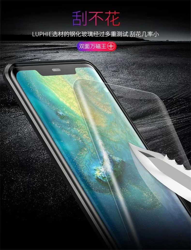 لهواوي P30 برو المغناطيسي حالة الجبهة + العودة الوجهين 9 H الزجاج المقسى حافظة لهاتف Huawei زميله 20 الموالية p20 برو المعادن الوفير حالة لهواوي P30 برو المغناطيسي حالة الجبهة + العودة الوجهين 9 H الزجاج المقسى حافظة لهاتف Huawei زميله 20 الموالية p20 برو المعادن الوفير حالة