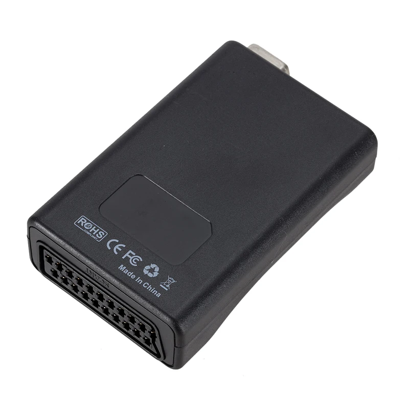 Vga к Scart видео аудио конвертер адаптер с дистанционным управлением Usb Dc кабель питания и Vga кабели