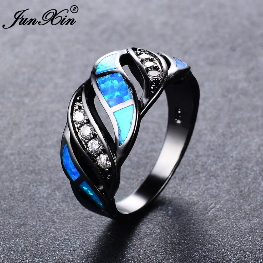 [تصویر:  JUNXIN-Women-Men-Ocean-Blue-Fire-Opal-Ri...Zircon.jpg]