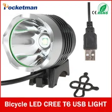 2000 Lumen CREE XM-L T6 LED Bicycle Headlight Lamp For Bike Cycling Bike Bicycle 3 Mode Waterpoof Front Light & USB