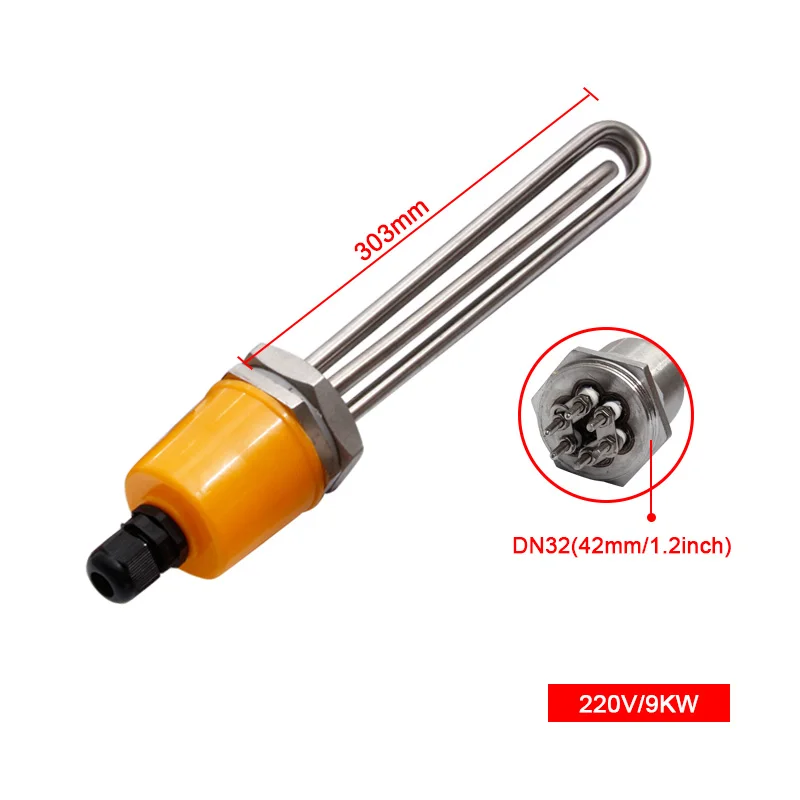 LJXH 220 В/380 В DN32 нагревательный элемент для воды 1,