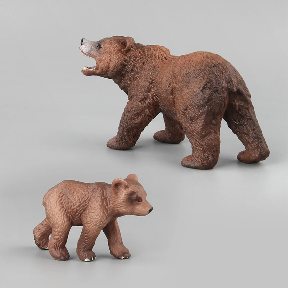 Realistic  Bear Wild Animal Figurine Model Action Figure Kids Toy Gift KS 