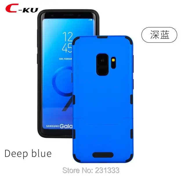 Гибридный жесткий чехол C-ku для Samsung Galaxy S9 PLUS S8 NOTE8 S7 EDGE A3 2017 A5 A7 J2 J3 J5 J7 J1 MINI Prime Skin Back 10