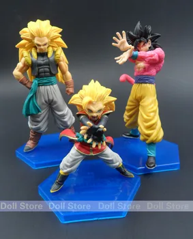 

7-12cm 3PC/lot Figuras Dragon Ball Z Japaneses Anime action Figure Set Soku Doll Super Kit Toys Brinquedos Anime