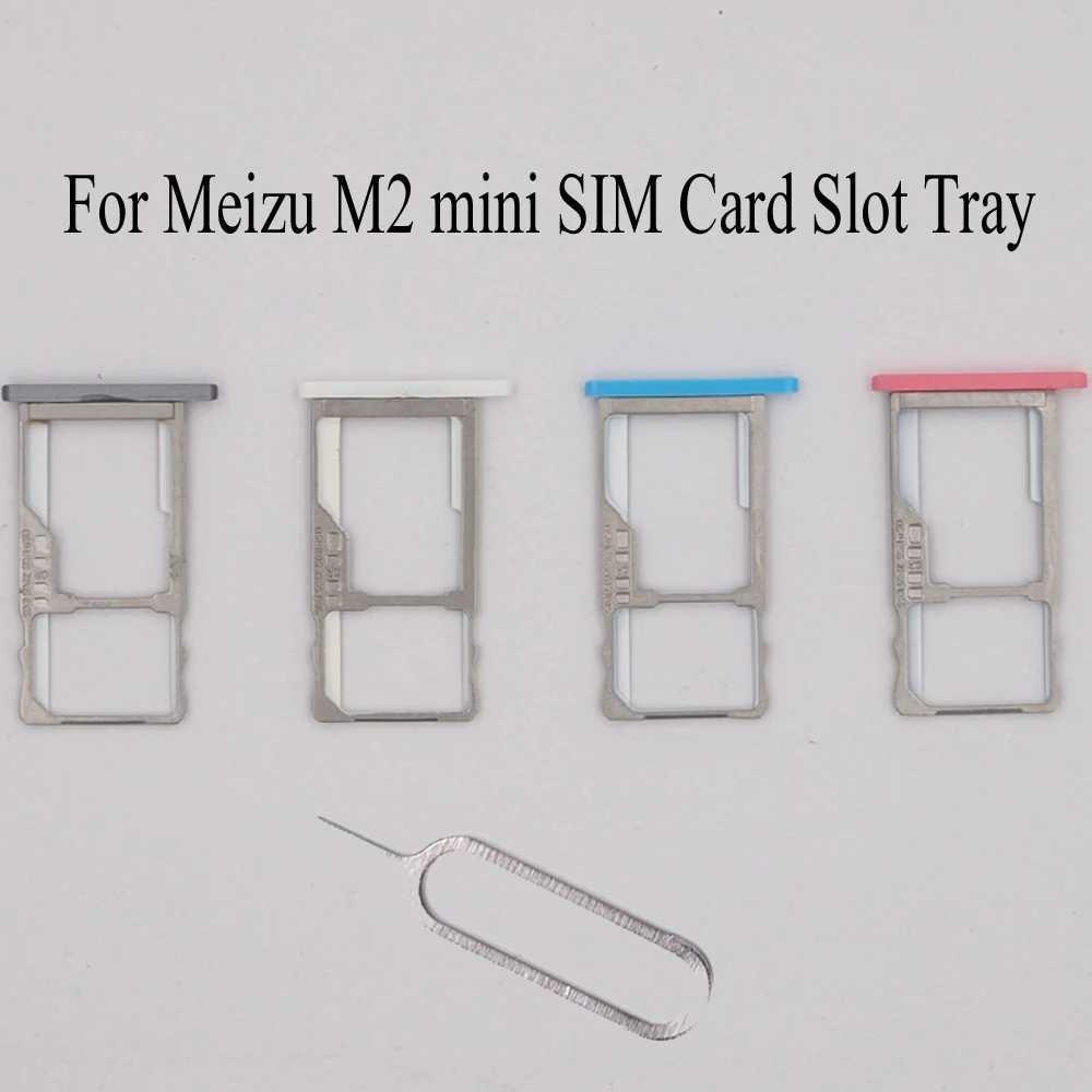 Для Meizu M2 mini SIM-карты лоток держатель Слот адаптер гнездо две Запасные части для