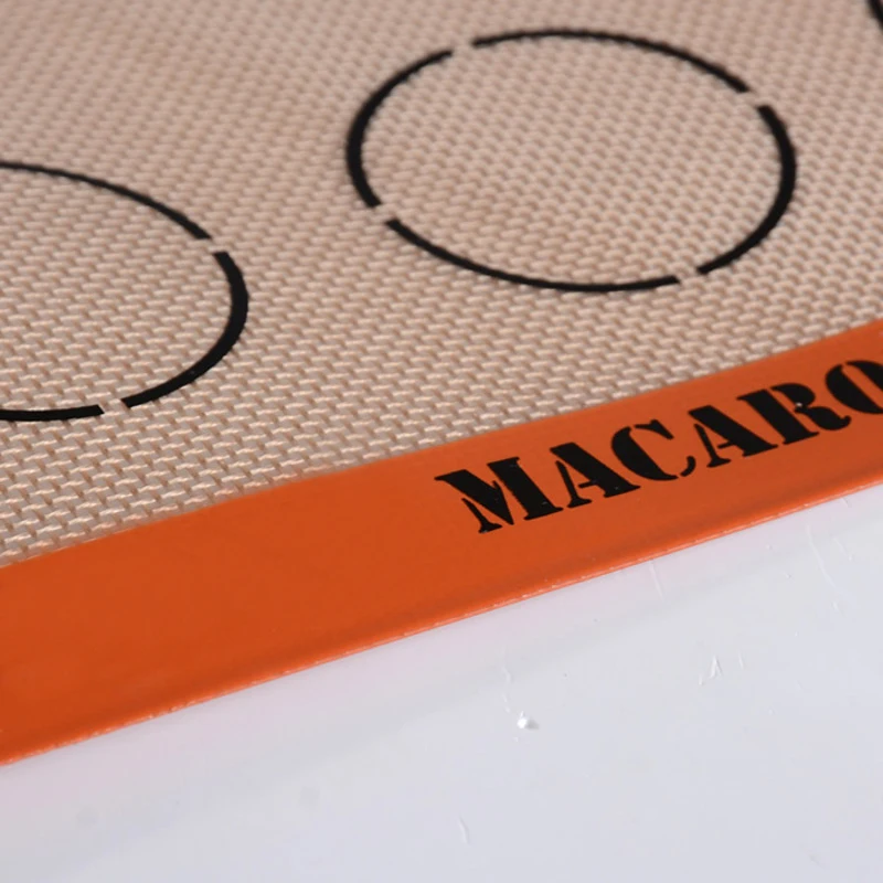 16 5x11 8 дюймов macaron коврик macaroon 20 кругов indents силиконовые стекловолокно Макарон