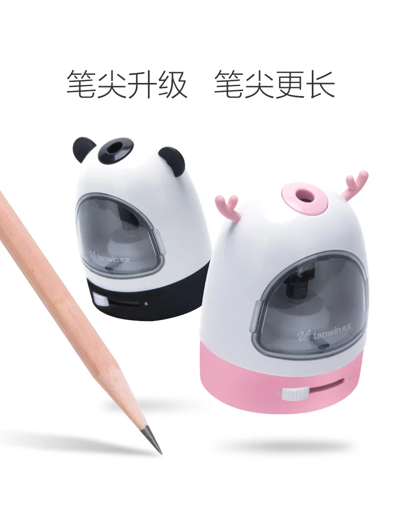 Tenwin 先調節可能な電動鉛筆削りかわいいアートプロフェッショナル自動電子削り学校の文房具 鉛筆削り Aliexpress