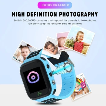

Children's SOS Anti Lost Smart Phone Watch Intelligent Positioning Tracking Waterproof Touch Screen Camera Child T18 Bracelet