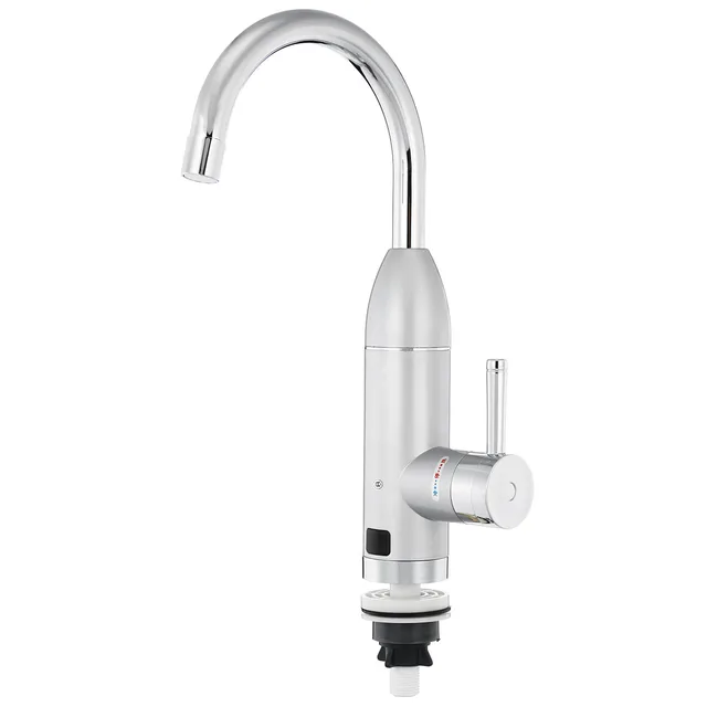 Electric Water Heater Faucet Hot Cold Mixer Faucet 360 Degree Adjustable Kitchen Instant Heating Tap Water Heater with LED