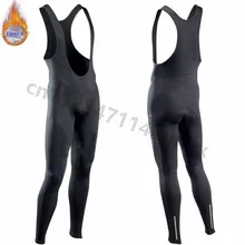 NW, зимние мужские длинные штаны для велоспорта, 9D, с подкладкой, Coolmax, гелевые, теплые, длинные, для велоспорта, флисовые, для горного велосипеда, для гонок, нагрудники, панталоны