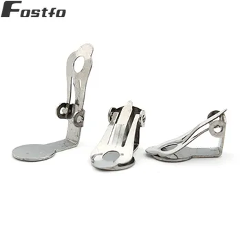 

10pcs/lot 9*14mm Silver Color No Pierced Ear Clip Clasps Hooks Stainless Steel Ear Wires For Women Diy Earring Finding Making