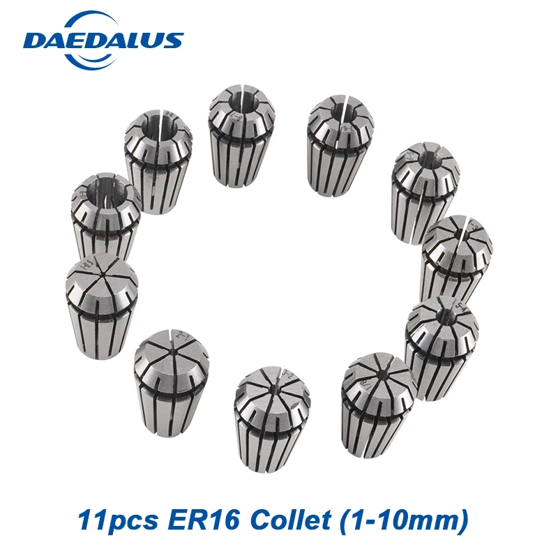 

1 Set ER16 Collet 11Pcs For Milling Lathe cnc Spindle Motor Machine cnc collet chuck for milling machine tools