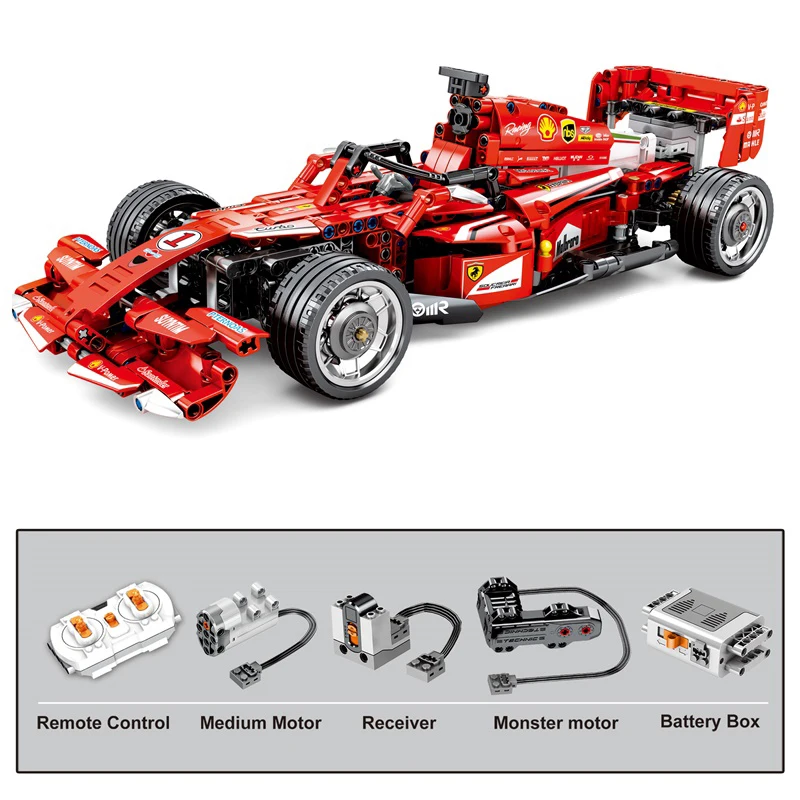 Новые 701000 технологии серии дистанционного управления феррарированный FRR-F1 формула гоночный автомобиль строительные блоки кирпичи игрушки