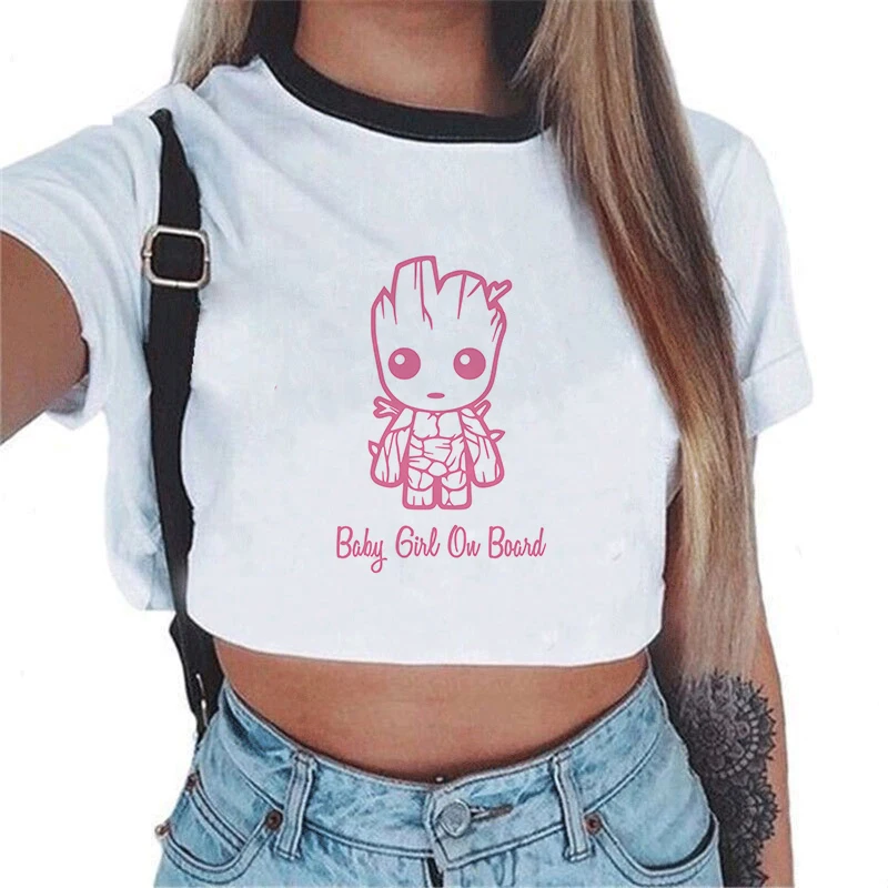 Dámské Crop Top tričko GROOT