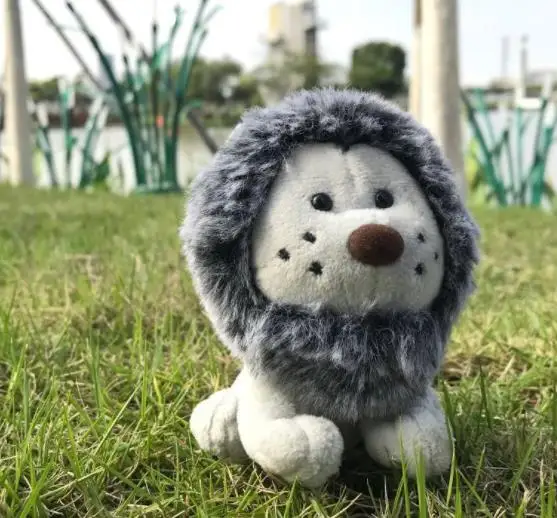 Маленький лев 10 см меховой шарик-подвеска милая кукла подвеска брелок плюшевые игрушки