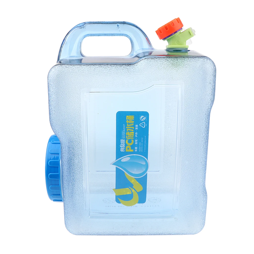 Perfeclan 8L Outdoor Camping Travel Water Carrier Bucket Storage Canister for Travell BBQ Hiking Kitchen Cars Events