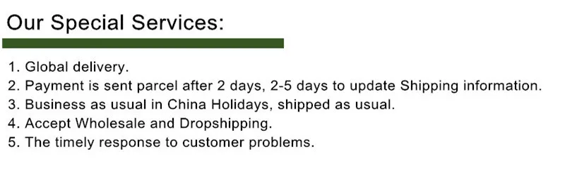 Our Special Services