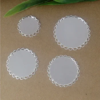 

Inner:16mm,18mm,20mm,25mm,30mm 30pcs/Bag Round Copper with Silver Color Blank Pendant Trays Base Setting Zakka Glass Cabochons