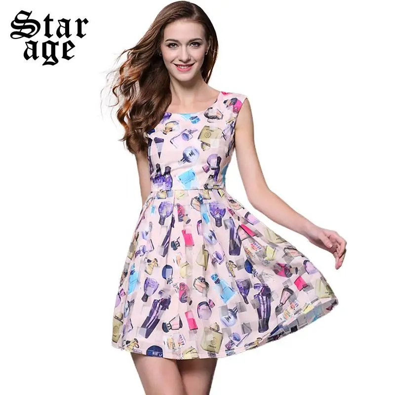 printed short dress