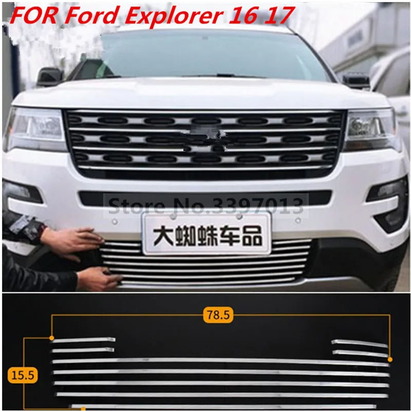 Автомобиль Стайлинг Для 2013- Ford Explorer автомобиль высокого качества Алюминий Металл гонки решетка авто декоративные продукты аксессуары