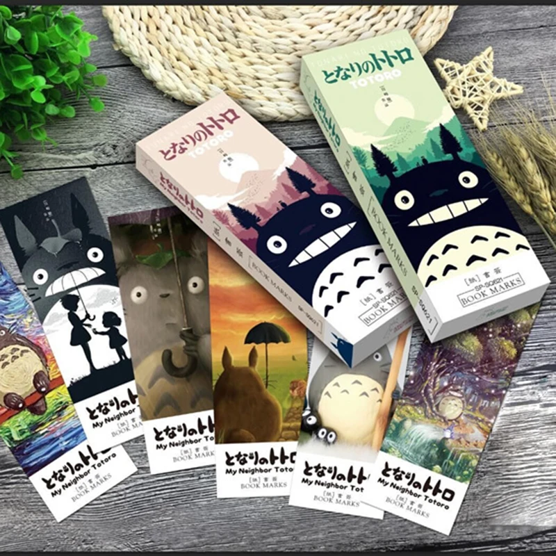 

32 pcs/pack My neighbor Totoro book marks Cartoon paper bookmark Stationery office accessories School supplies free shipping