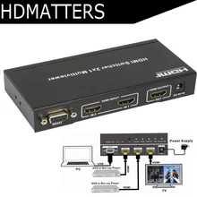 Сплиттер экрана HDMI MultiView 2X1 с функциями HDMI PIP и RS232