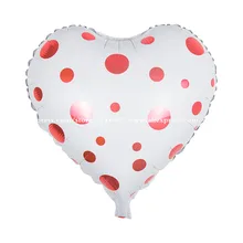50 шт./лот 18 дюймов воздушные шары с дизайном «сердце» пятно воздушный шар майлара гелиевый баллон Свадебный шар украшение для вечеринки в день рождения клипсы для воздушных шаров