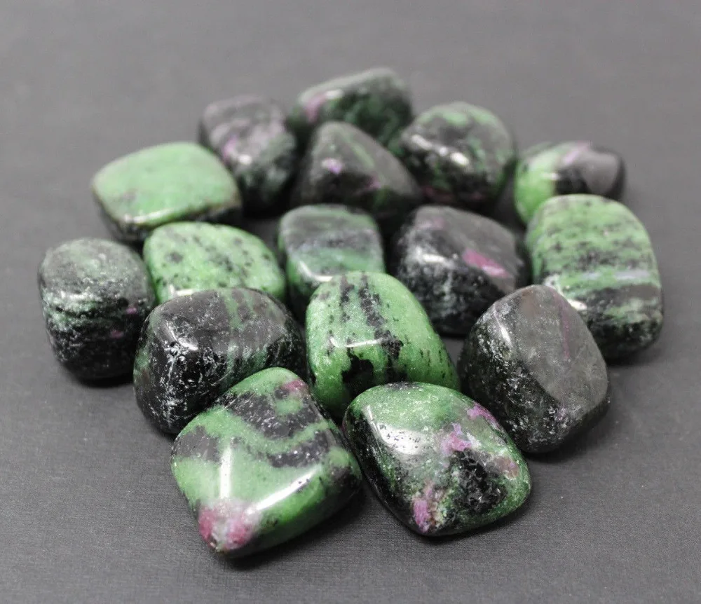 50g ruby ziosite tumbled stones crystal gemstone | Дом и сад