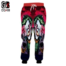 OGKB Новое поступление для женщин/для мужчин прохладный печати Джокер Отряд Самоубийц 3D спортивные штаны унисекс джоггеры шаровары осень зим