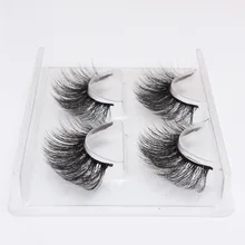 2 пары, натуральные накладные ресницы, 3D норковые ресницы, роскошные, ручная работа, длительное наращивание объема, Многоразовые Накладные ресницы 758