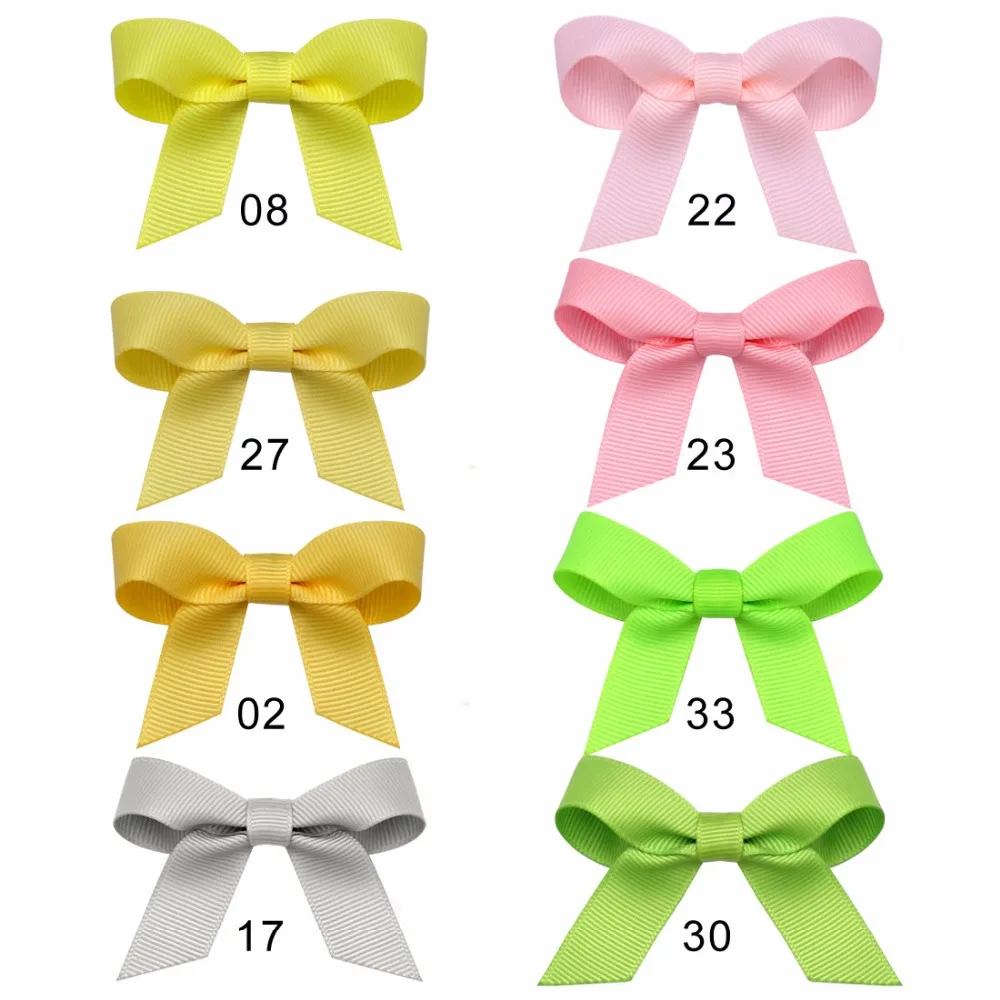 

Random Color 8color/lot Baby Grosgrain Ribbon Bows With Clip Girls Pin Wheel Alligator Hair Clip Hairpins Kids Hair Accessories