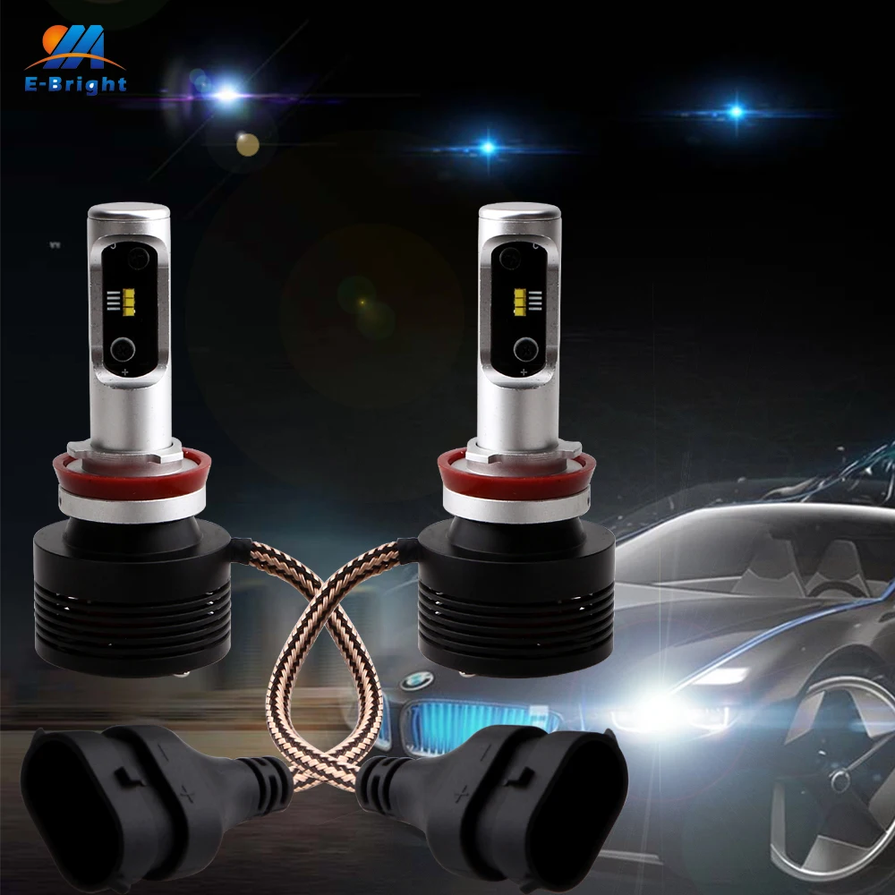 1 комплект светодиодный налобный фонарь YM E Bright для автомобиля H1 H3 H7 H8/H11 9005 9006 H4 30