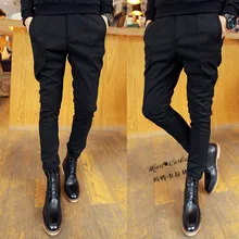 27-44 Для мужчин одежда GD стилист моды случайные штаны-шаровары Брюки Большие размеры певица костюмы