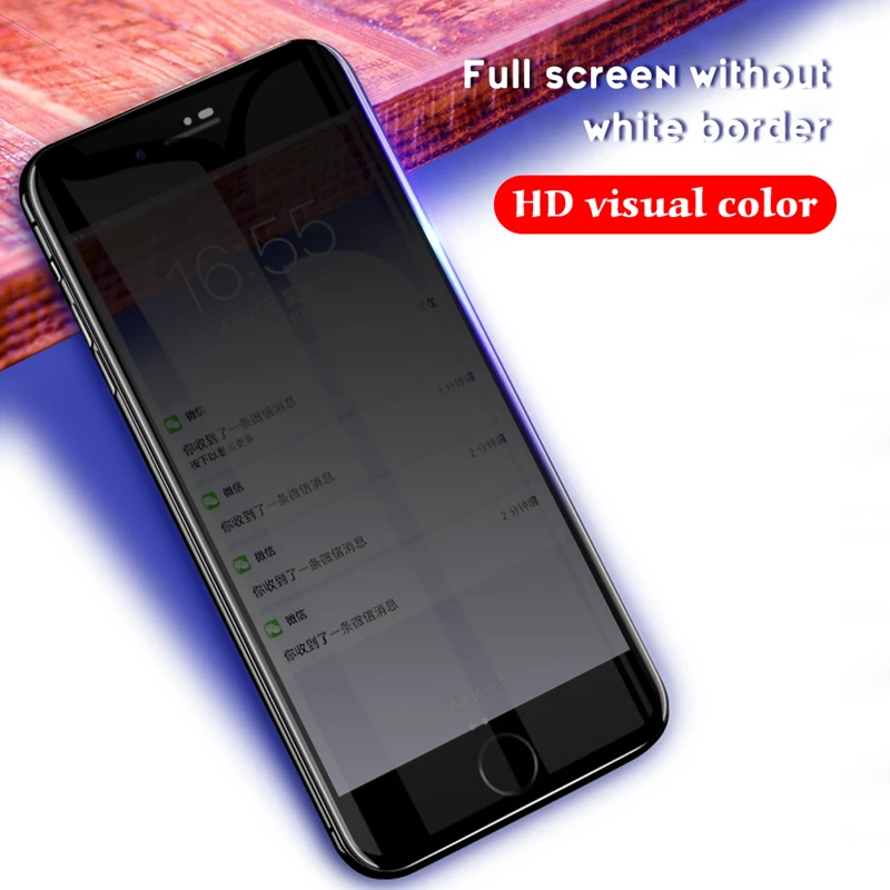 Антишпионское закаленное стекло для Apple для iPhone 7, новое стекло, сохраняющее тайну для iPhone 7, 8, 6, 6 S Plus, 10 X защитная пленка для экрана