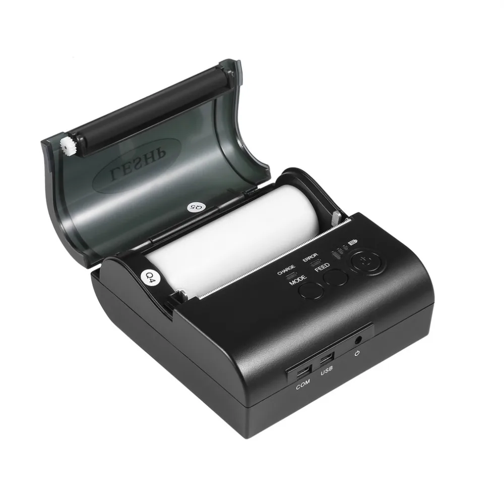 

80MM High-Speed Printing Mini Portable Bluetooth Wireless Receipt Thermal Printer Compatible for IOS Android System Mobile