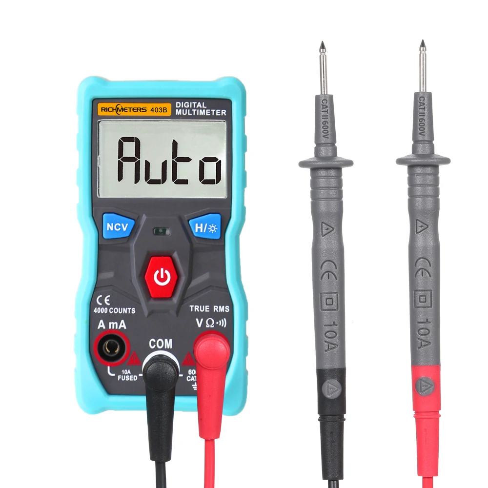 

Automatic Digital Multimeter Tester 4000 Counts True-RMS Intelligent NCV AC/DC Voltage Current Ohm Test Tool with Backlight