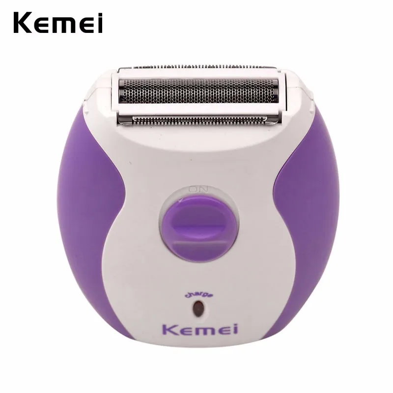 Kemei электробритва для женщин триммер заряжаемый триммер для волос рука ноги для зоны Бикини подмышек станок для бритья волос персональный уход