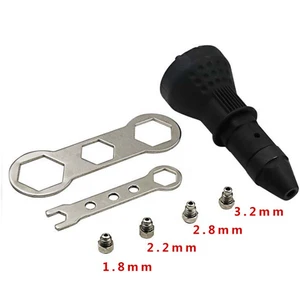 Электрический тянуть заклепки преобразования адаптер Электрический заклепки гайки пистолеты клепки адаптер для сверла гайка инструмент многофункцион... - изображение