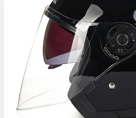 Шлем козырек объектив для Jiekai бренд модель 516 moto rcycle открытый лицо capacete para moto cicleta cascos para moto racing - Цвет: clear