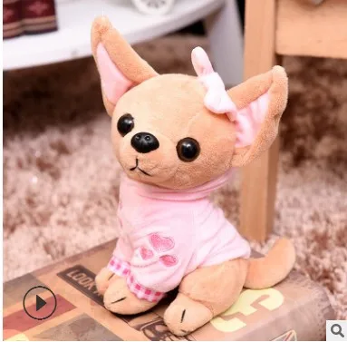 

Free shipping Five colors New Hot Small Vest Chihuahua Dog Stuffed plush toy Children Birthday Toy