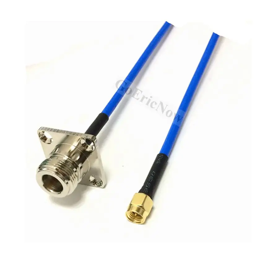 10 шт. РЧ коаксиальный 50ohm N гнездовой фланец SMA штекер RG402 кабельный разъем(10 см-1 м