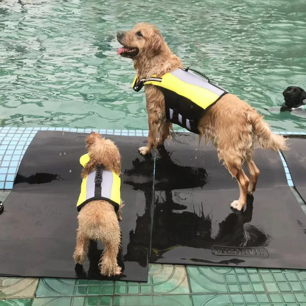 

Pet Dog Life Jacket Safety Clothes Adjustable Soft Floatation Vest Saver Pet Dog Swimming Preserver Clothes Summer Swimwear
