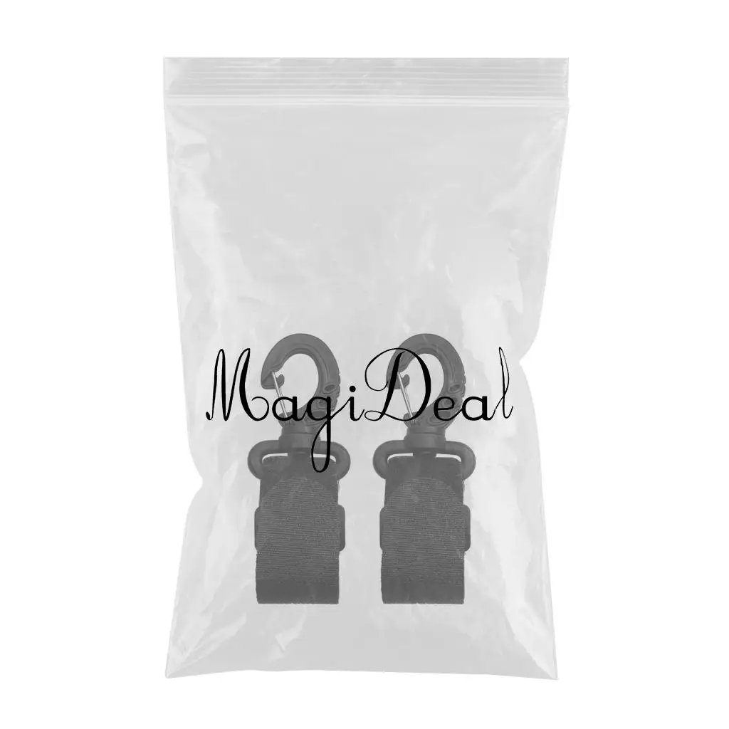 MagiDeal 2pcs Black Kayak Paddle Clip Canoe Boating Dinghy Keeper Holder Universal Easy to Attach Kayak Canoe Paddle Clips 