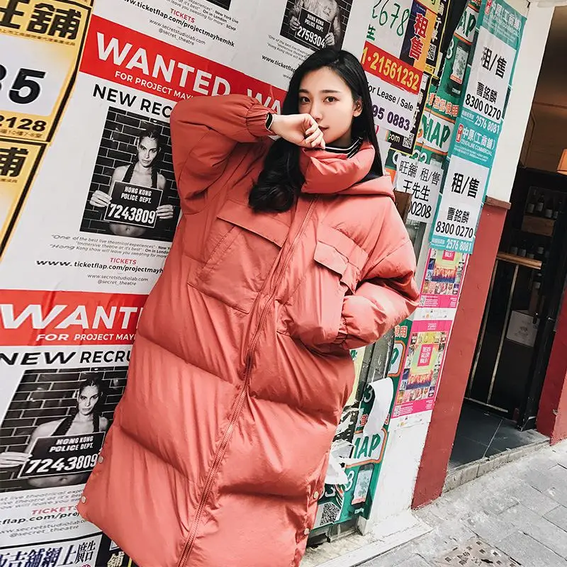 De Capuchon 2018 Femme Épaississement Manteau Le Veste Casual Femmes O842 Nouveau Vers Luxe Roulé xiangpihongse Col À Chaud Grandes Bas Hiver Poches Shenkonghuise Parka D'hiver nON0P8wkX