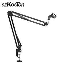For Bm 800 Microphones Microphone Stand Suspension Mic Arm Stand Clip Mikrofon Holder Table Mounting Clamp