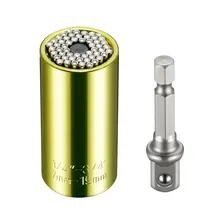 2 шт. Универсальный Набор насадок ремонтный ручной инструмент, 7-19 мм метрический Реверсивный ключ гаечный ключ гнездо+ 1/" силовая дрель Удлинительный наконечник адаптер