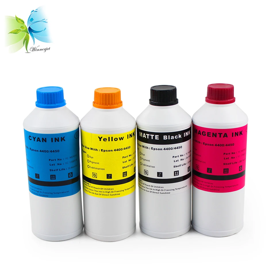 

1000ml/bottle 4 Colors Sublimation Ink For Epson 4400 4450 Large Format Printer For Mugs For Metal
