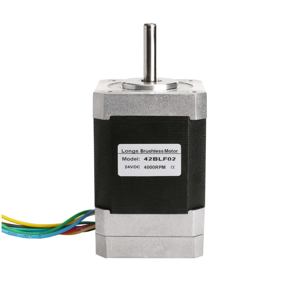 US $58.00 42BLF02 Brushless DC Motor 52W 24V Nema17 4000RPM CNC Router Plasma Medical  Driver BLDC8015A LONGS MOTOR