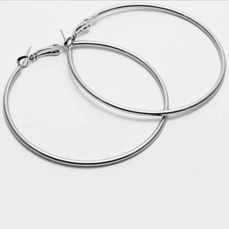 Circle Hoop Earrings For Women Gold Silver Colors Simple Design Circle Hoop Earrings For Women Gold Silver Colors Simple Design Trendy Small Steampunk Round Earring Brincos Jewelry In From