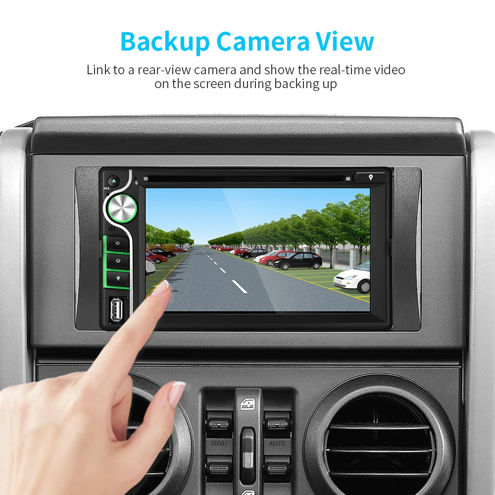 Discount ZEEPIN Car Head Unit Receiver 6.2-inch Disc Reader Audio Bluetooth DVD Player Stereo MP3 AUX FM Radio USB SD Multimedia Player 7